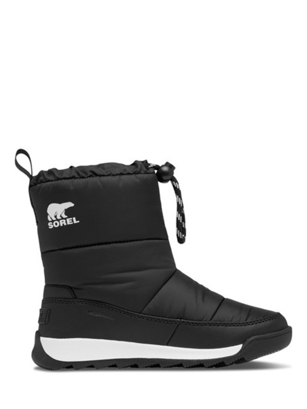 SOREL Whitney Black Puffer Winter Snow Boots Waterproof Toddler 10C